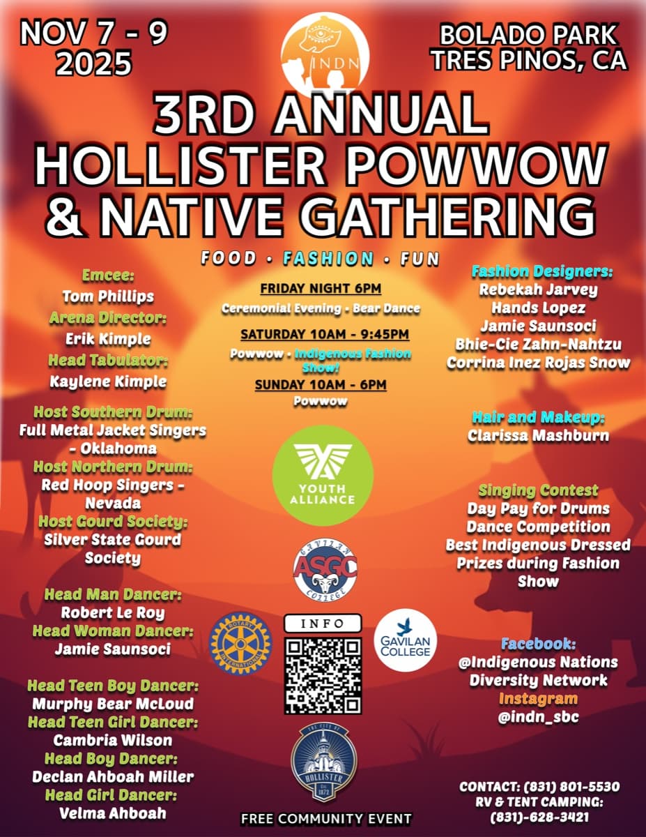 3rd Annual Hollister Powwow & Native Gathering